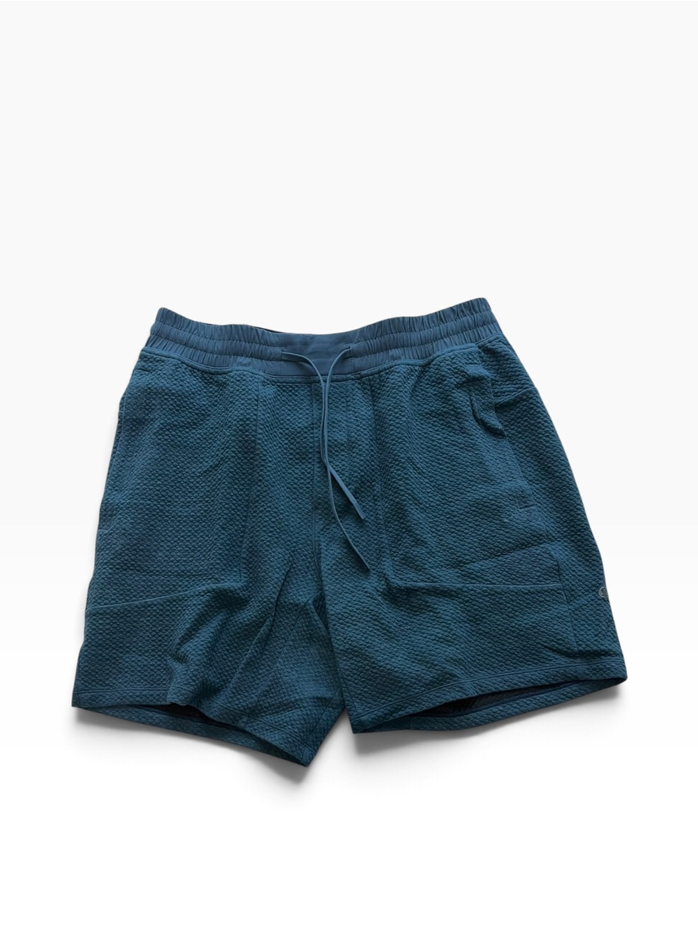 lululemon athletica Teal TEXTURED TECH Athletic Shorts